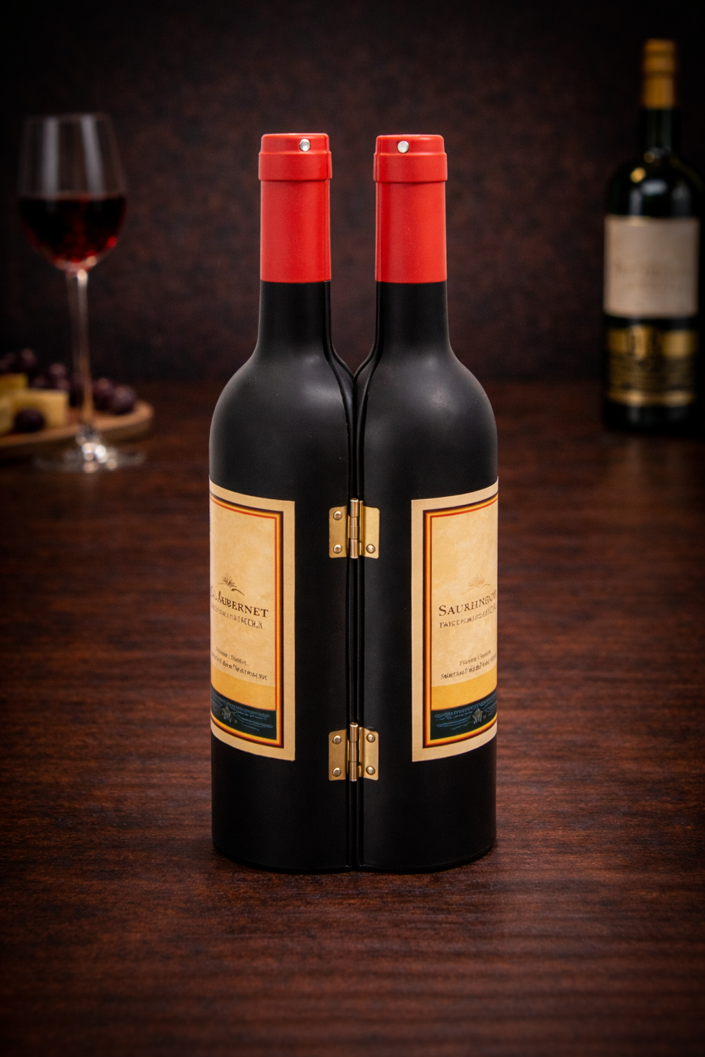 Wine Accessory Set with Bottle Design