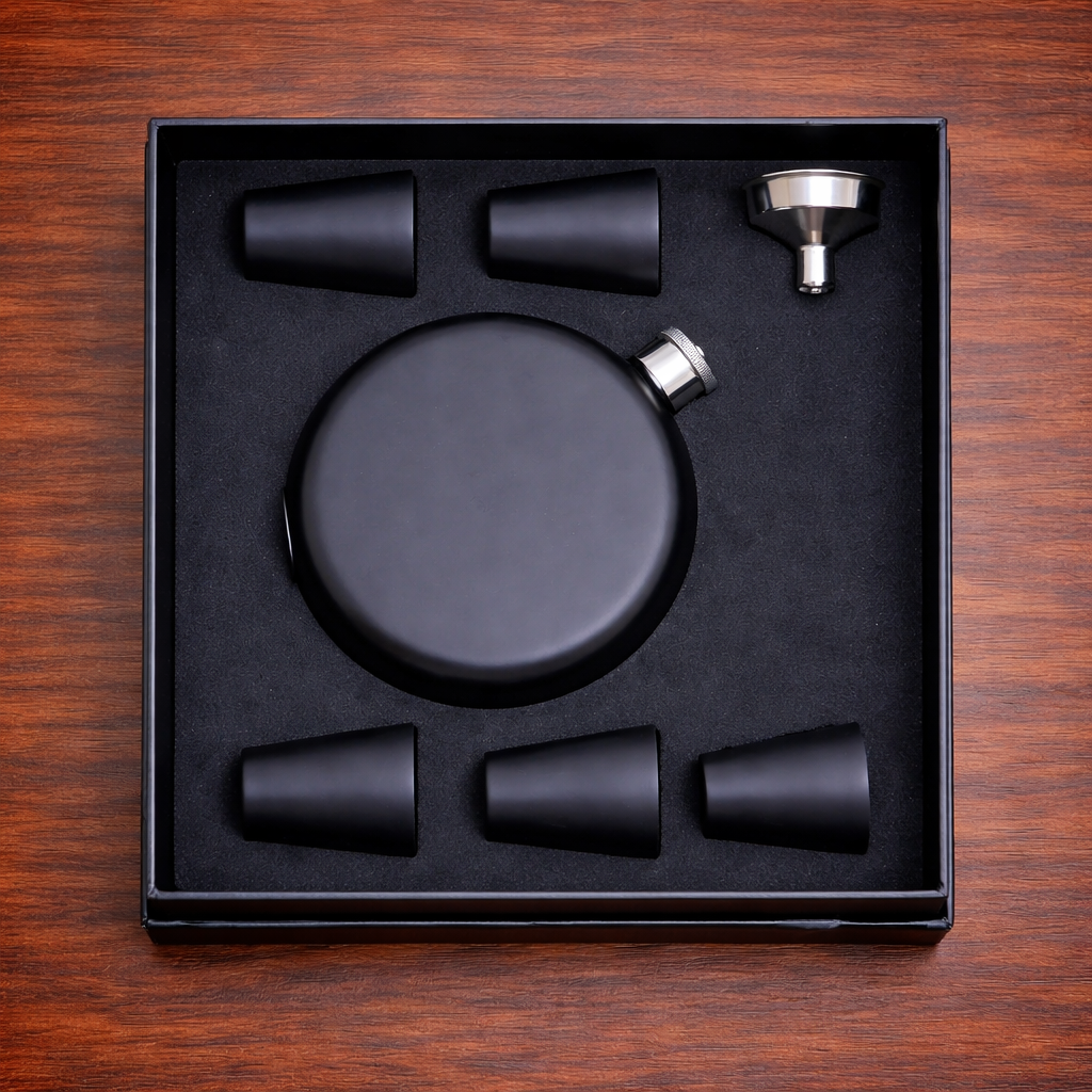 Mat Siyah Matara Seti – Modern Premium Hediye Kutusu