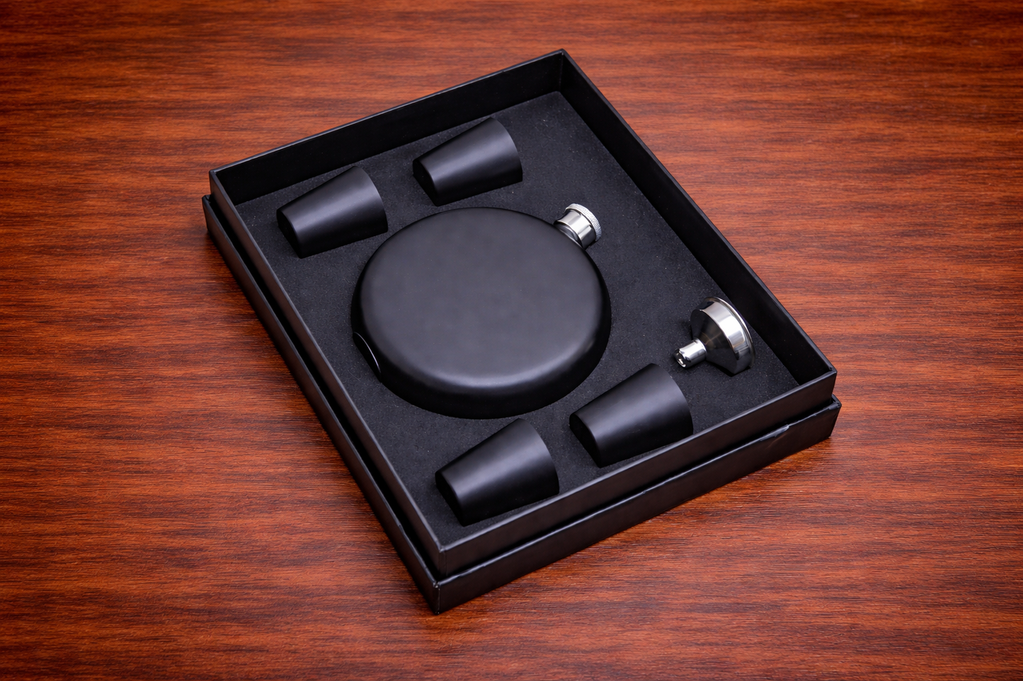 Mat Siyah Matara Seti – Modern Premium Hediye Kutusu