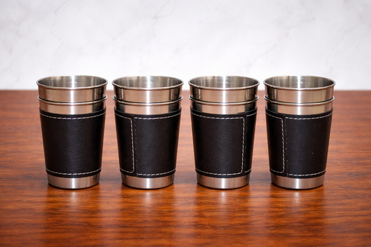 Paslanmaz Çelik Shot Bardak Seti – Taşıma Kılıflı (5’li)