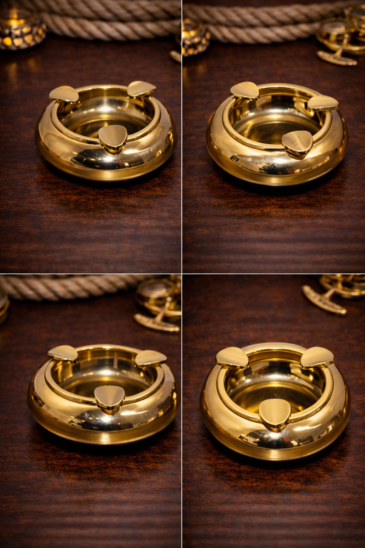 Altın Renk Metal Küllük