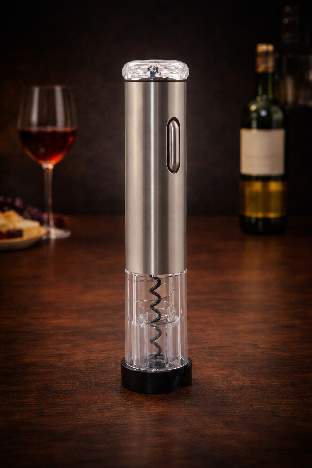Electric Corkscrew – Automatic Wine Opener (Rechargeable, Stainless Steel)