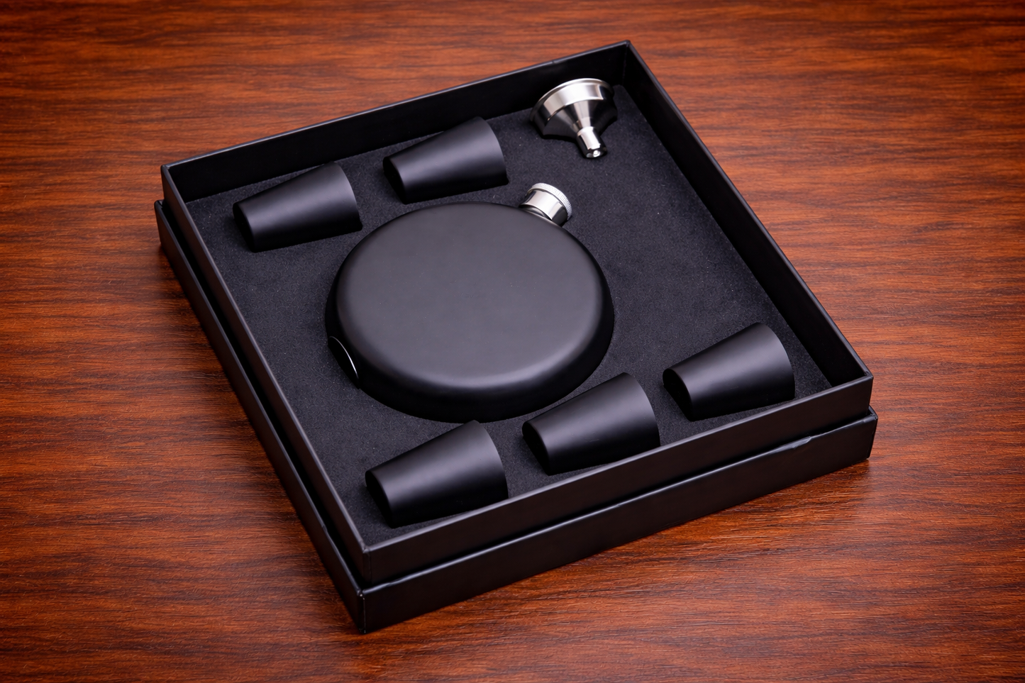 Mat Siyah Matara Seti – Modern Premium Hediye Kutusu